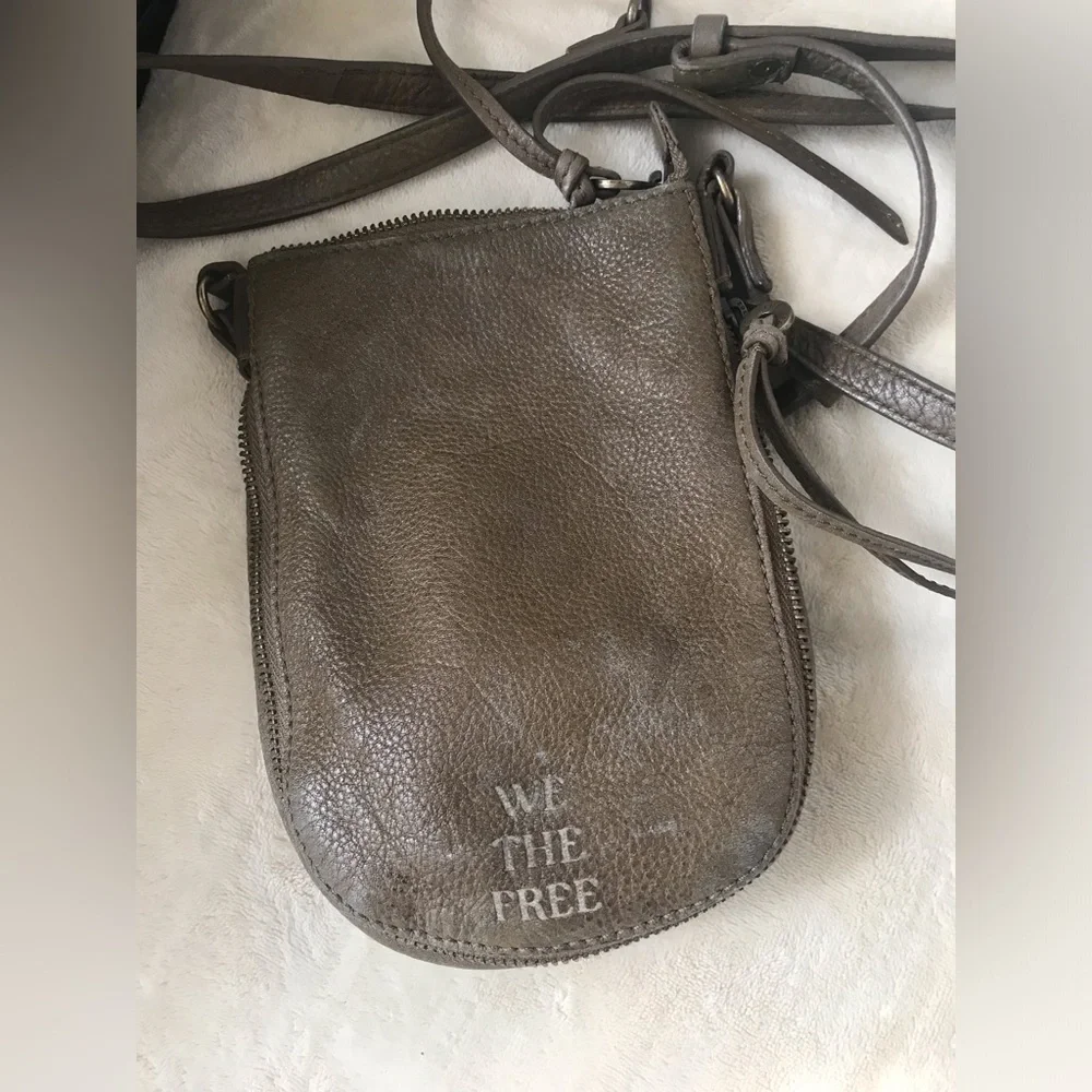 We The Free Brown Crossbody Phone Pouch
